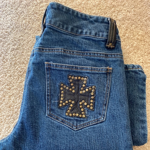 INC leather/studded pockets size 4 jeans - Picture 1 of 5